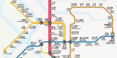 Taipei haritası mrt ücret 