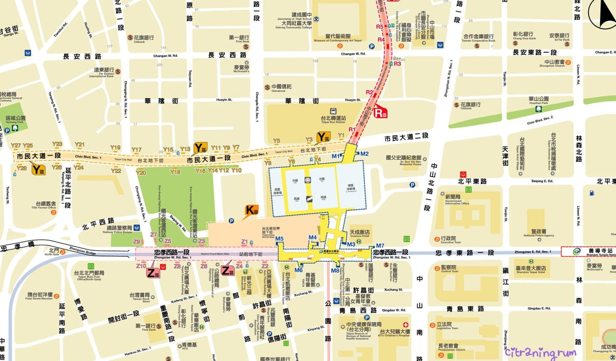 Taipei şehir merkezi Haritayı göster