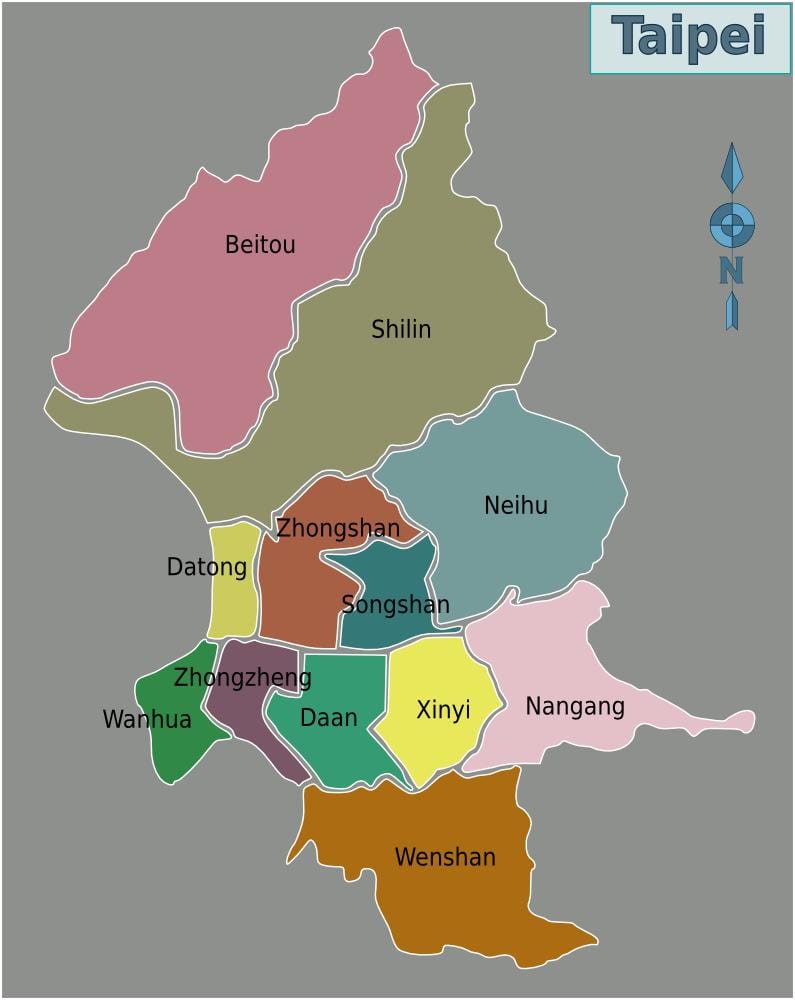 Taipei şehir merkezi Haritayı göster