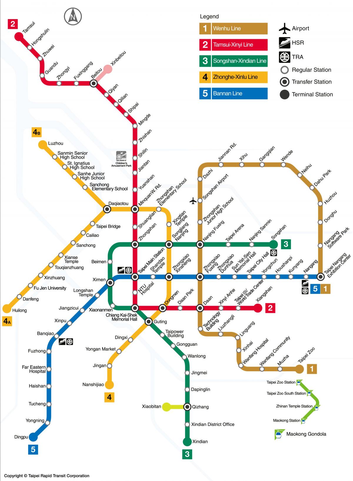 metro haritası Tayvan