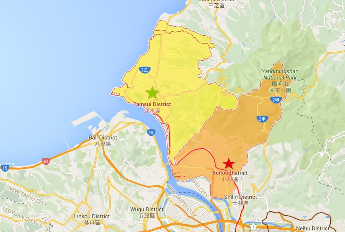 tamsui haritası 