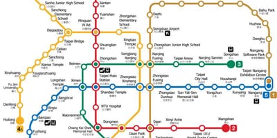 Taipei metro İstasyonu haritası