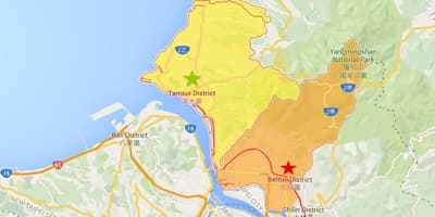 Tamsui haritası 